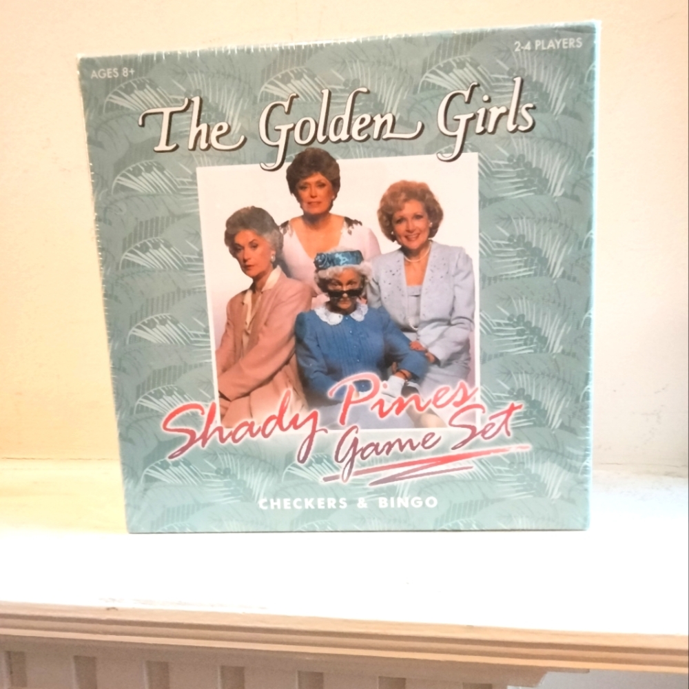 NWT The Golden Girls Shady Pines game set Checkers & Bingo